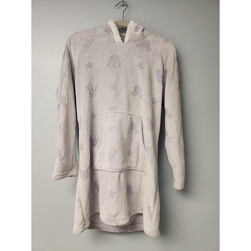 Disney Sherpa Hoodie Women's‎ M Sleepwear Pullover PJ Fleece Sweater Purple